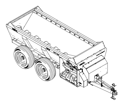 Gehl 1309, 1312, 1315, 1322 Scavenger Manure Spreaders Parts Manual