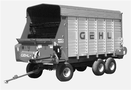 Gehl 1660 & 1660HD Front/Rear Unload Forage Boxes Parts Manual