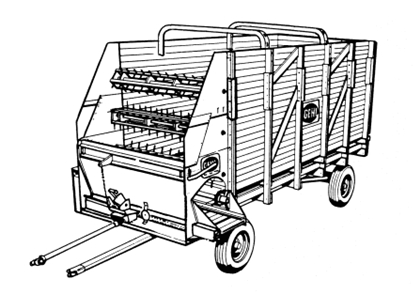 Gehl BU 86 Self Unloading Forage Box With Attachments Parts Manual