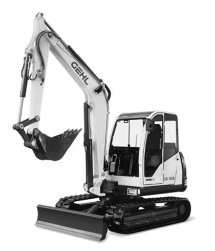 Gehl 502 Compact Excavator Parts Manual