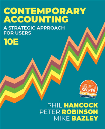 Contemporary Accounting: A Strategic Approach for Users, 10th Edition