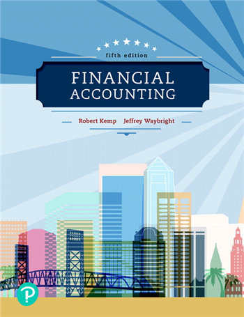 Financial Accounting, 5th Edition eTextbook by Robert Kemp, Jeffrey Waybright