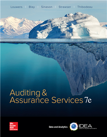 Auditing & Assurance Services 7th Edition eTextbook by Louwers; Blay; Sinason; Strawser; Thibodeau