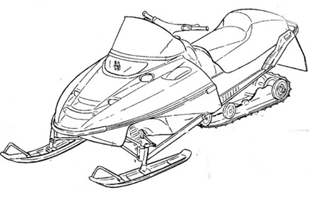 1998 Yamaha PZ500C, VT500XLC Snowmobile Service Repair Manual