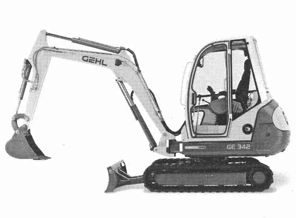 Gehl GE272, GE292, GE342, GE362 Crawler Excavator Operator’s Manual