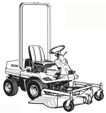 Kubota GF1800-R-2, GF1800E-R-2 Front Mount Mower Operator’s Manual