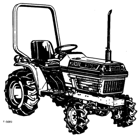 Kubota B1550HST, B1750HST Tractor Operator’s Manual