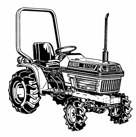 Kubota B1550, B1750 Tractor Operator’s Manual