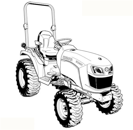 Kubota B2301, B2601 Tractor Operator’s Manual