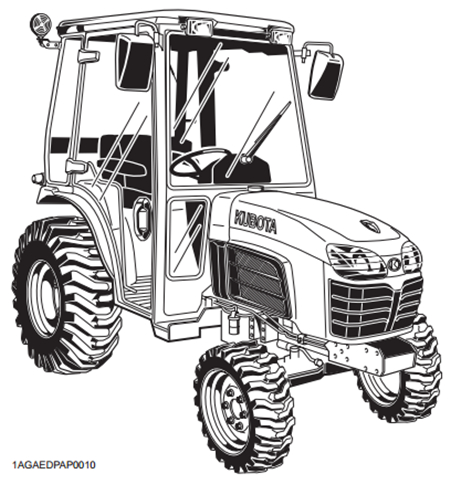 Kubota B2630, B3030, B3000 Tractor Operator’s Manual