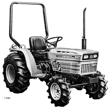 Kubota B9200HST Tractor Operator’s Manual