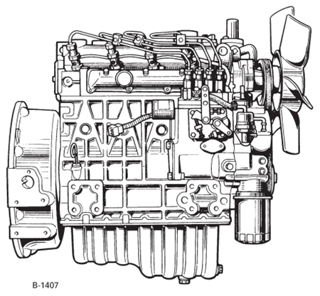 Kubota D1005-E3BG, D1305-E3BG, D1105-E3BG, V1505-E3BG Diesel Engine