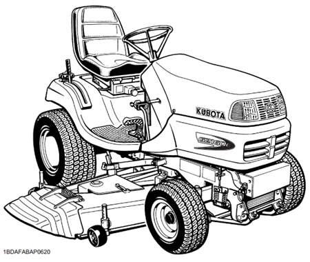 Kubota G2160E Riding Mower Operator’s Manual