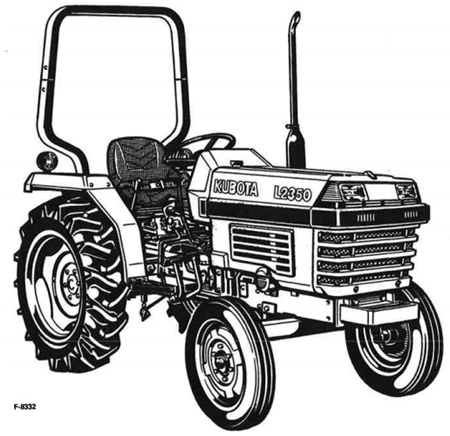Kubota L2350 Tractor Operator’s Manual