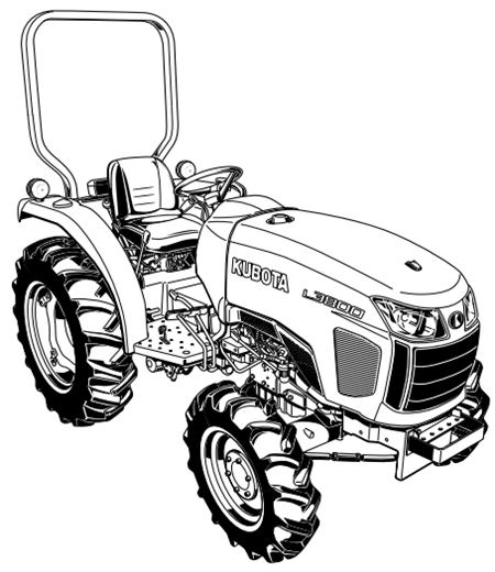 Kubota L3200, L3800 Tractor Operator’s Manual