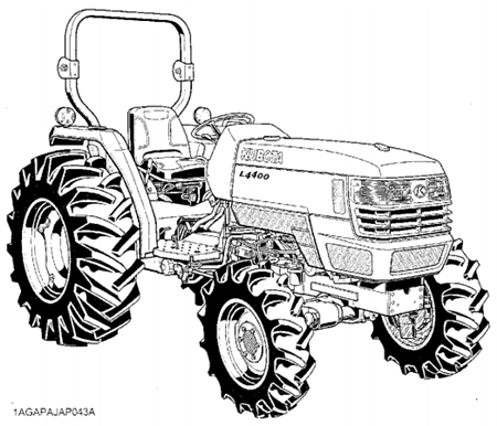 Kubota L4400 Tractor Operator’s Manual