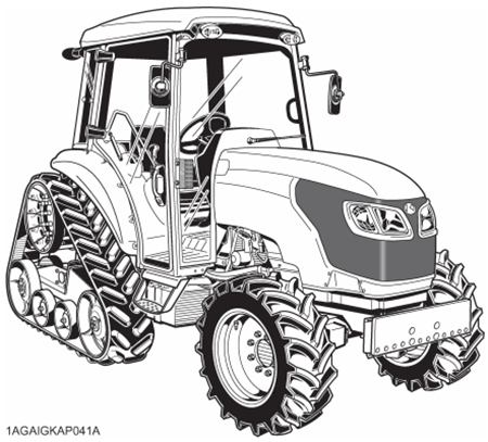 Kubota M8540 NARROW POWER KRAWLER Tractor Operator’s Manual