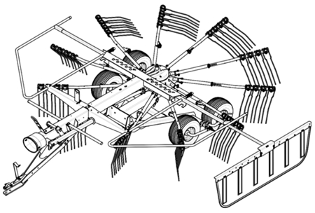 Kubota RA1042T Rotary Rake Operator’s Manual