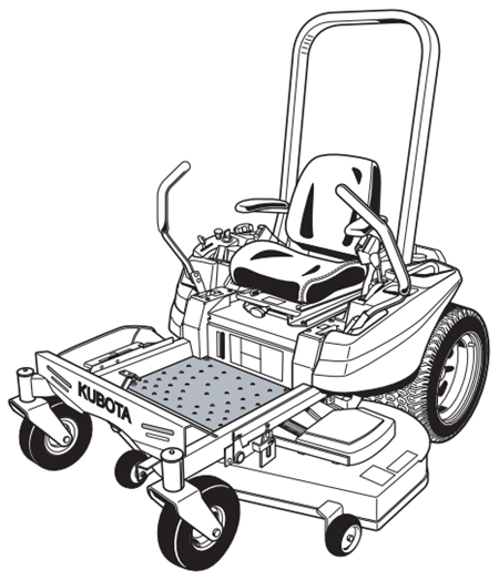 Kubota Z122E, Z121S, Z125E, Z125S Zero Turn Mower Operator’s Manual